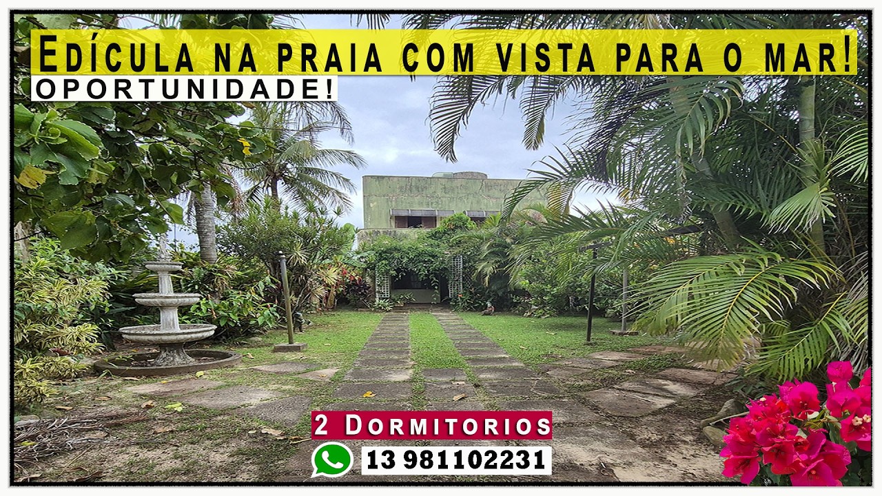 🏠 Edícula na praia 100 m do mar vista linda para o mar OPORTUNIDADE!