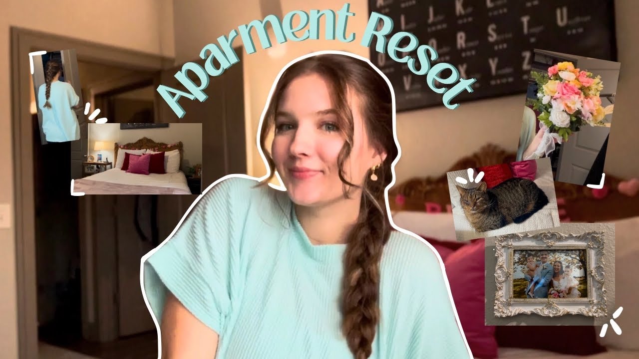 APARTMENT RESET 🩵 Guest Bedroom & Bathroom Cleaning Vlog!