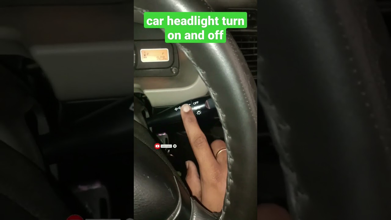 how to use car headlight switch on and off #shorts #cartips  #viralvideo #paulprocg #eeco