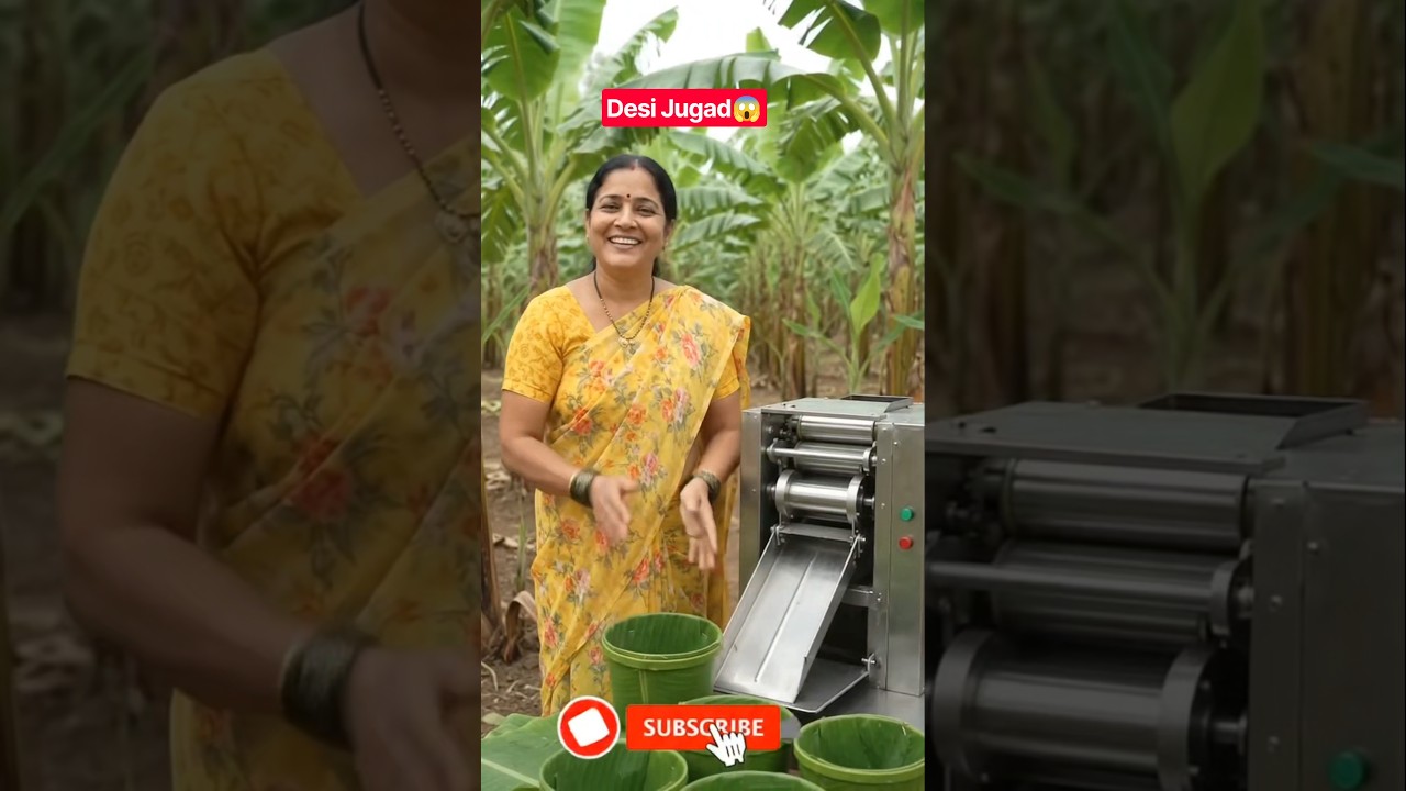 Desi Jugad Se Kele Ke Patto Se Balti?😱|#shorts #ytshorts #farming