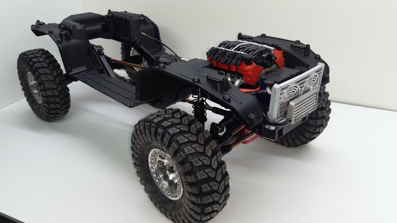Шасси под кузов Xtra Speed Jeep Wrangle. На мосты TRX4 установлен SSD TRX-4 Axle Portal Delete Kit.