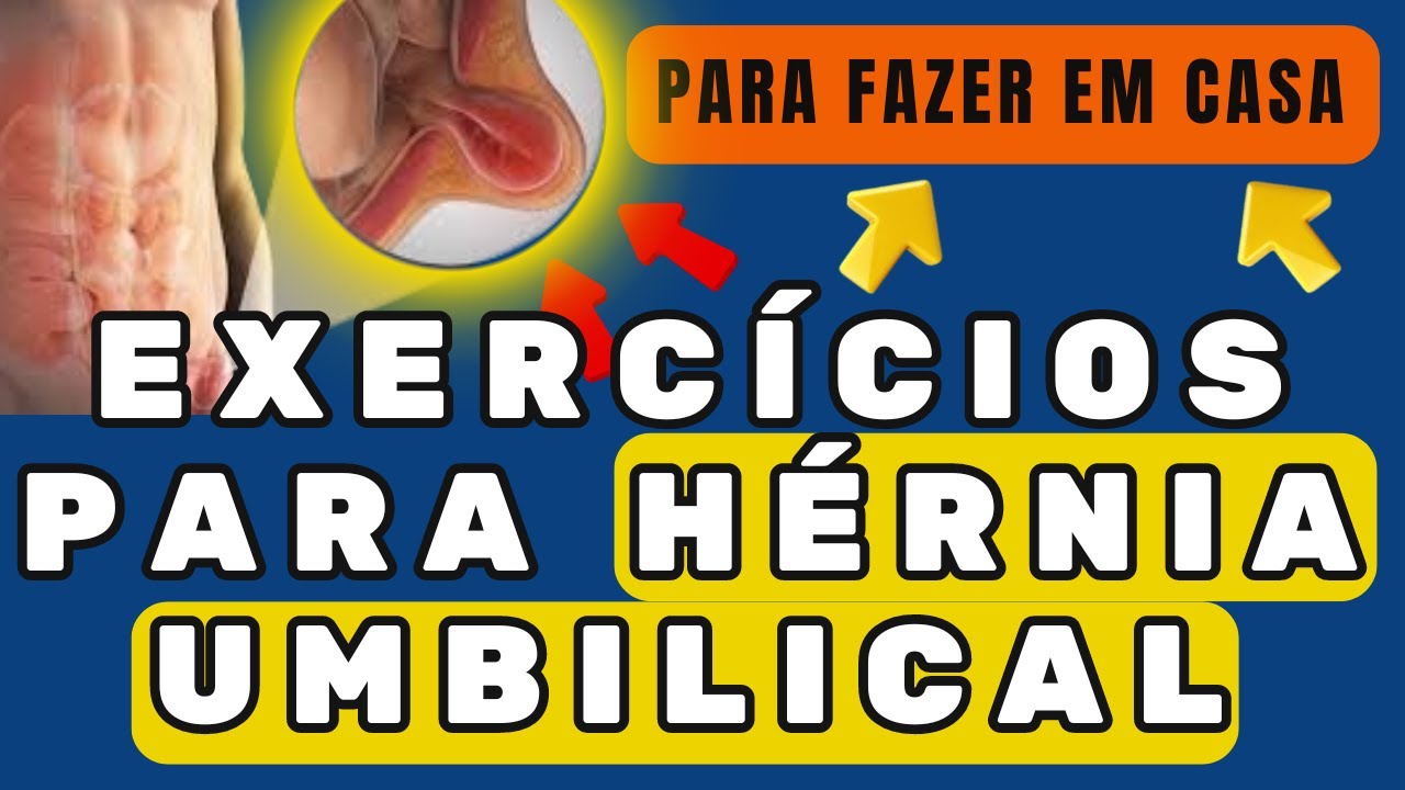 HÉRNIA UMBILICAL - exercícios em casa para 3ª Idade