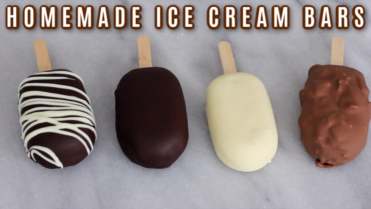Homemade Ice Cream Bars Recipe | Mini Magnum Ice Cream Bars | Simple and Delish by Canan