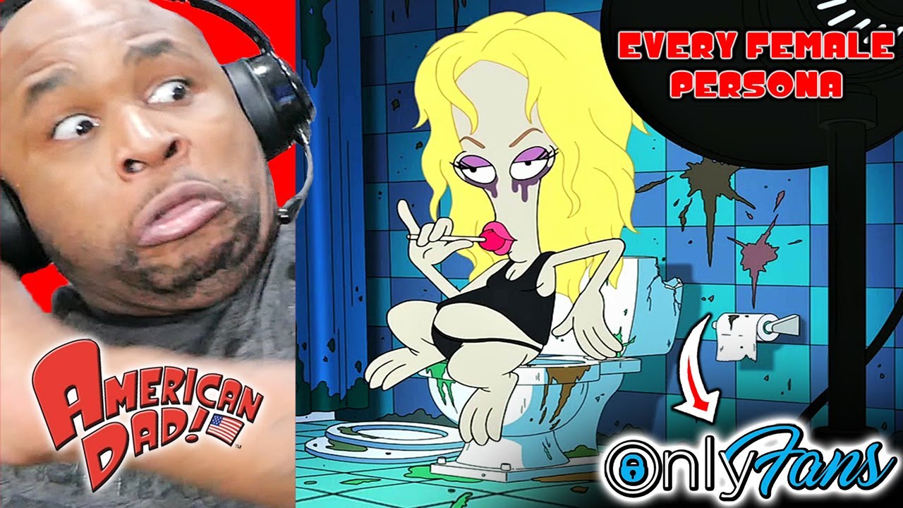 American Dad - Every Roger Female Persona....