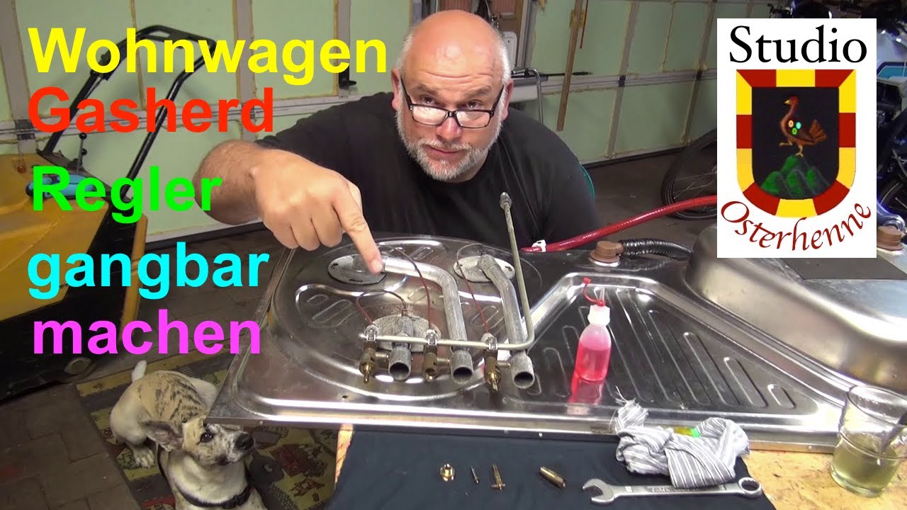 Wohnwagen Wohnmobil Gasherd Regler Gasregler reparieren gangbar machen