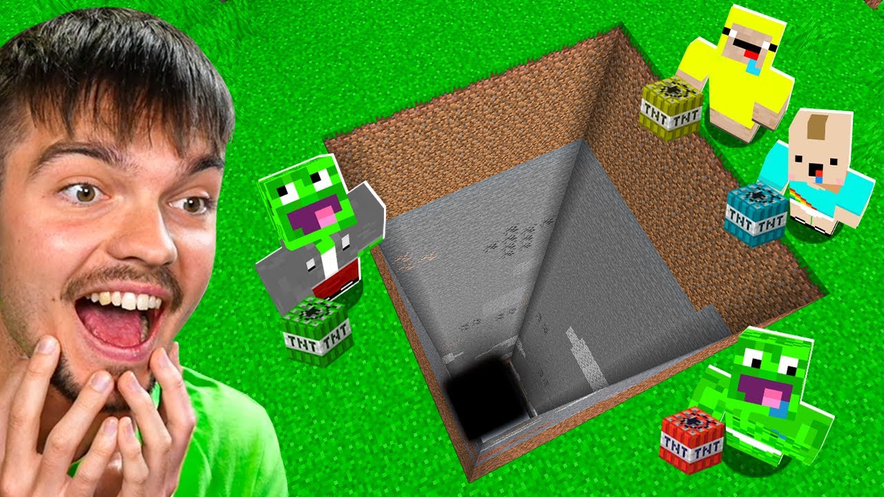 KOPIEMY NAJWIĘKSZĄ DZIURĘ 1.000.000 BLOKÓW z Lolo, Bolo i Synem w Minecraft!