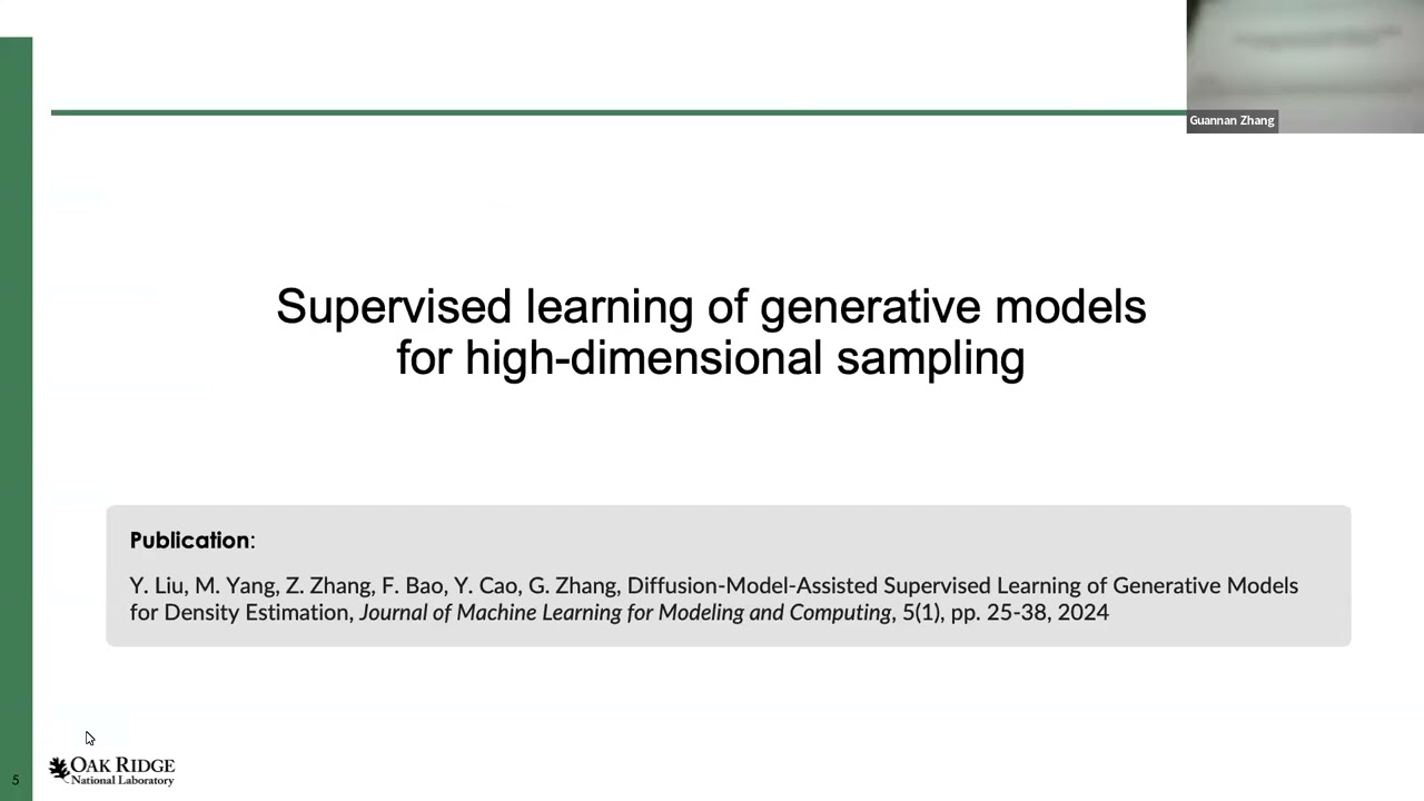 Generative Machine Learning Models for Uncertainty Quantification – Guannan Zhang
