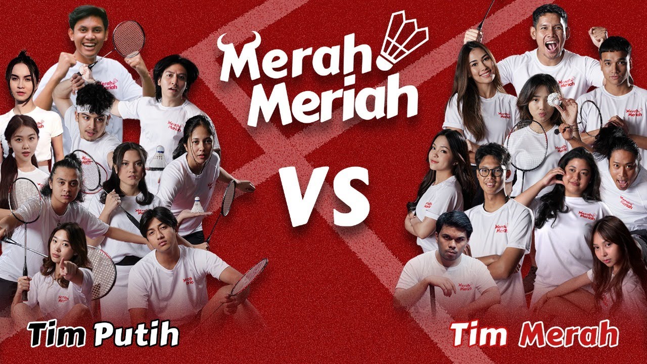 LIVE : BADMINTON celebrity match!!! TIM MERAH VS TIM PUTIH