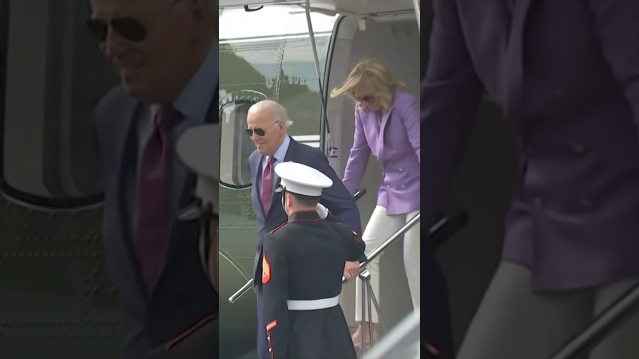 Biden Arrives in Chicago for 2024 Democratic National Convention