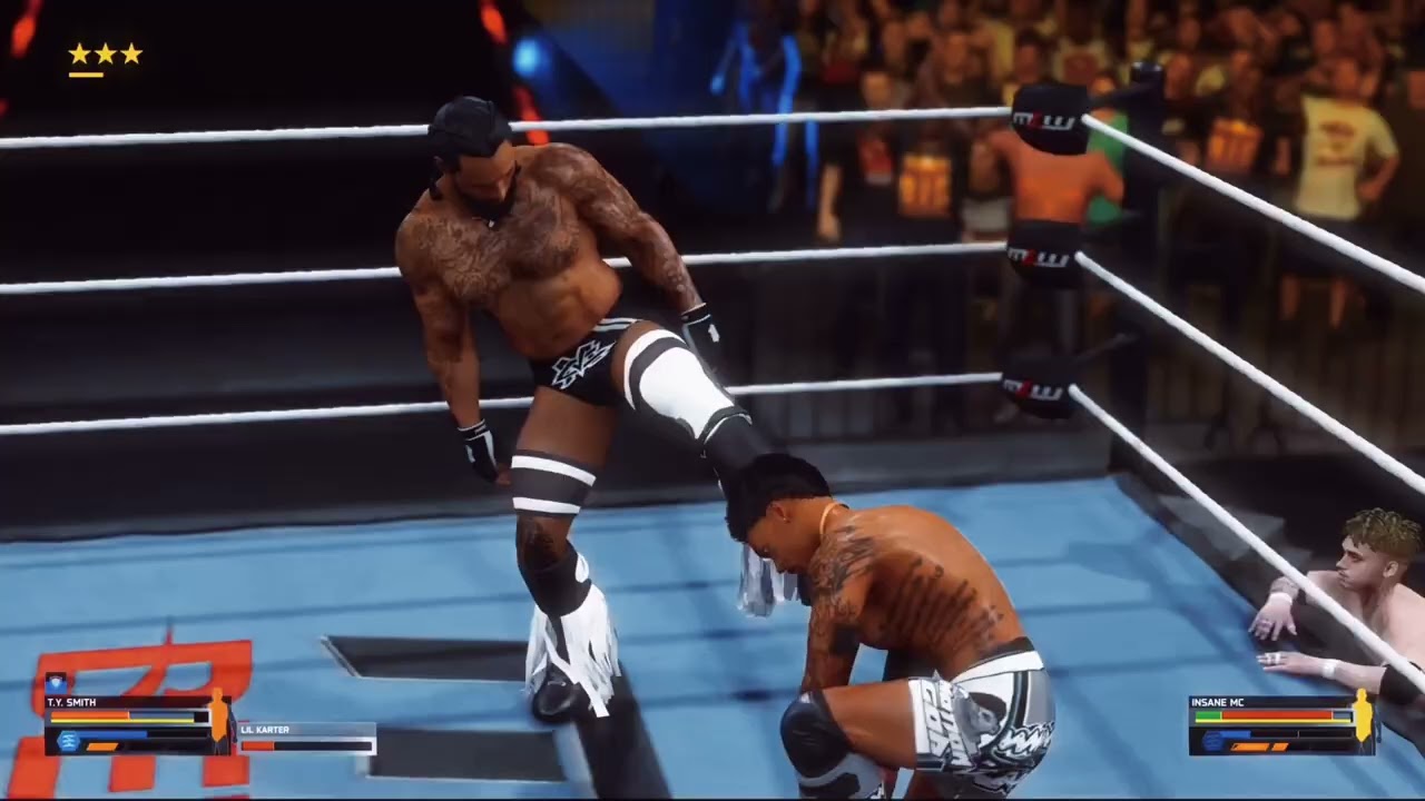 T.Y. Smith vs Insane MC, MLW Battle Riot, WWE 2K25 Universe Mode
