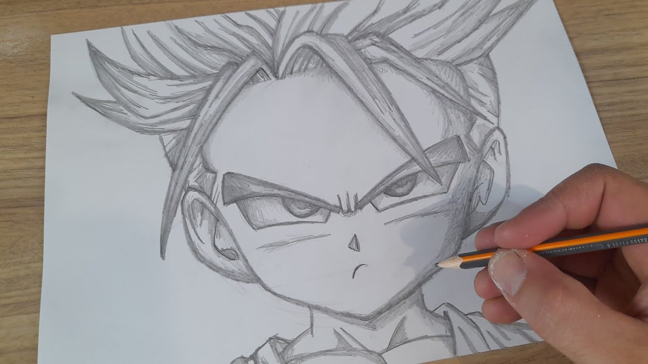 COMO DESENHAR KID TRUNKS SSJ PASSO A PASSO