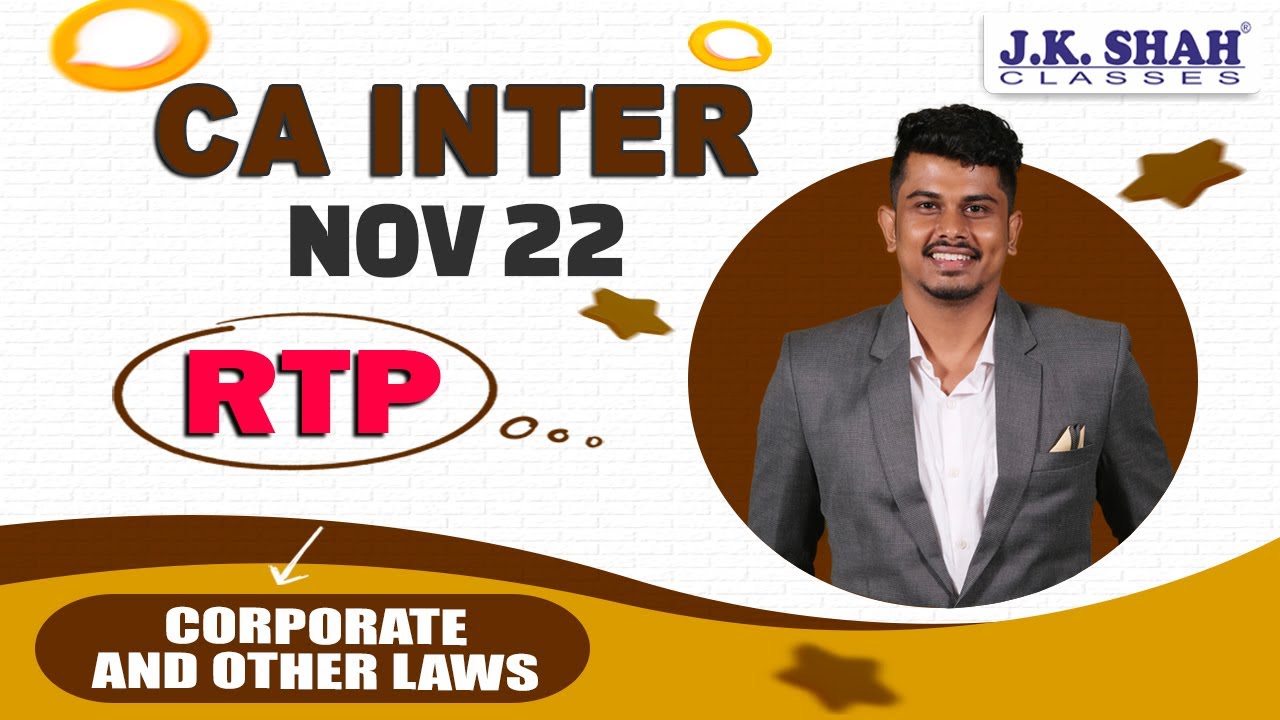 CA Inter | RTP Nov 22 | Corporate and Other Laws