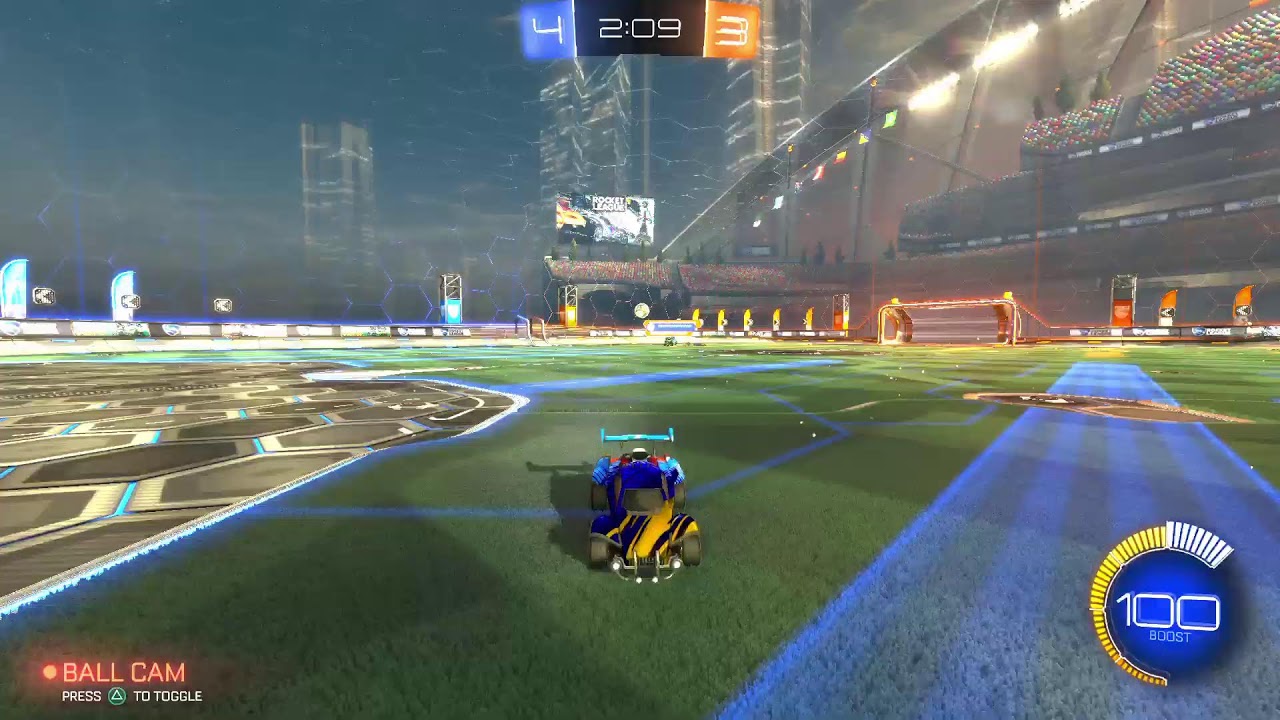 Playing with callum on Rocket League