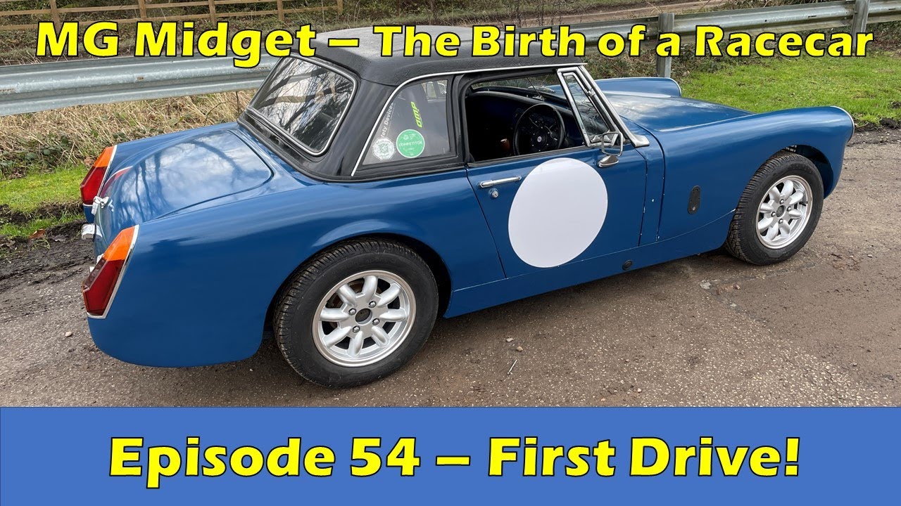 MG Midget 1330 sprint/Hillclimb car FIRST DRIVE! - Birth of a racecar (Episode 54)