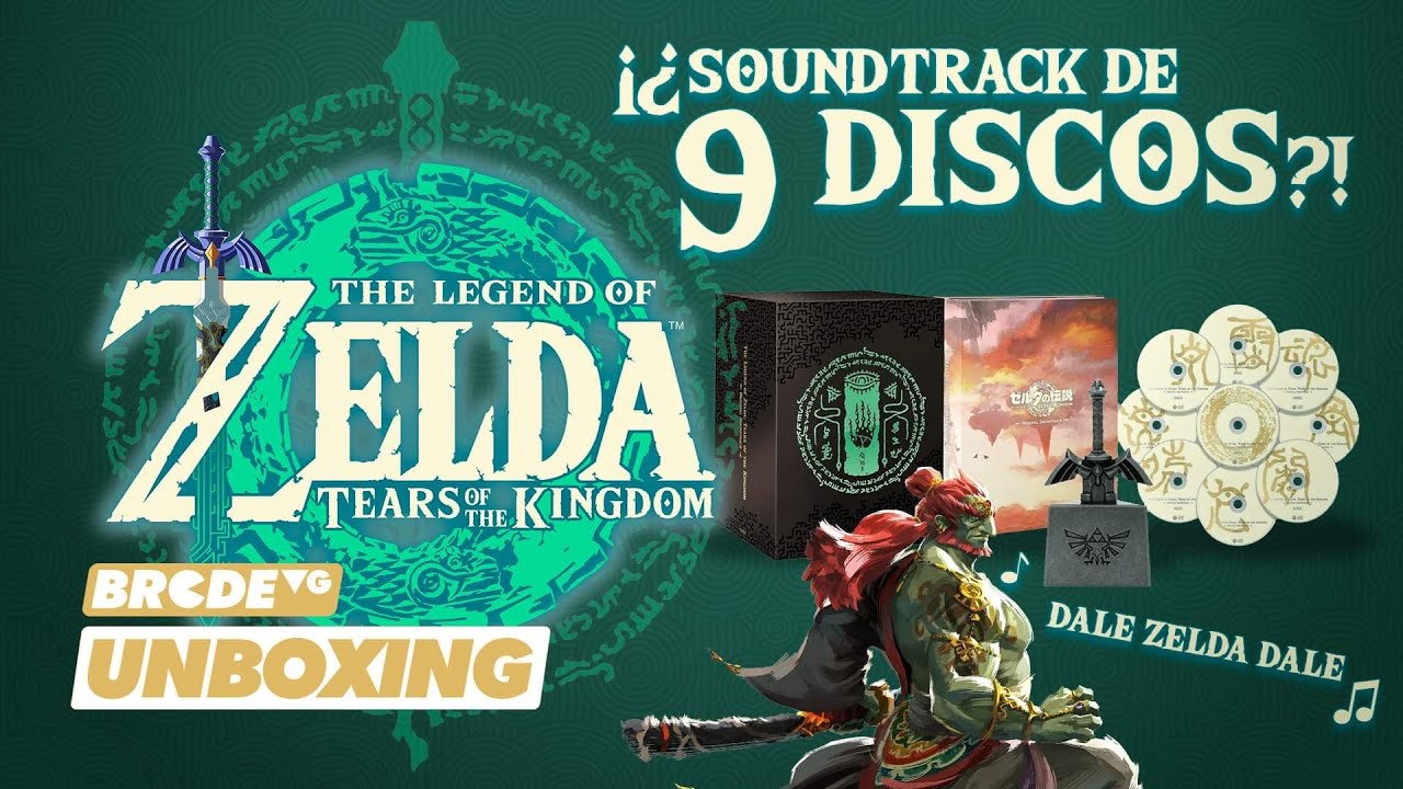 El Soundtrack de 9 Discos de Zelda: Tears of the Kingdom