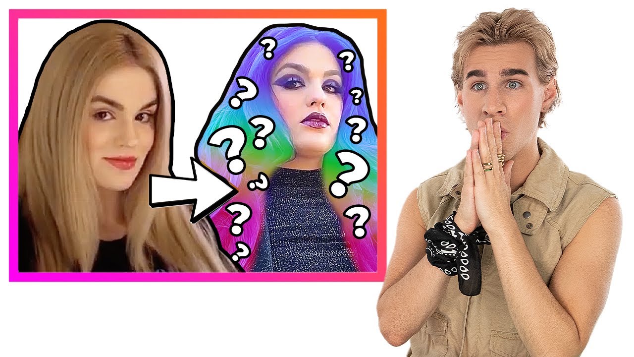 Hairdresser Reacts To Extreme Bright Hair Color Transformations