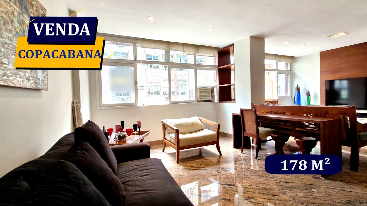 COPACABANA QUADRA DA PRAIA DOMINGOS FERREIRA 178M² REFORMADO 3 QUARTOS VAGA LAZER NA COBERTURA P.24H