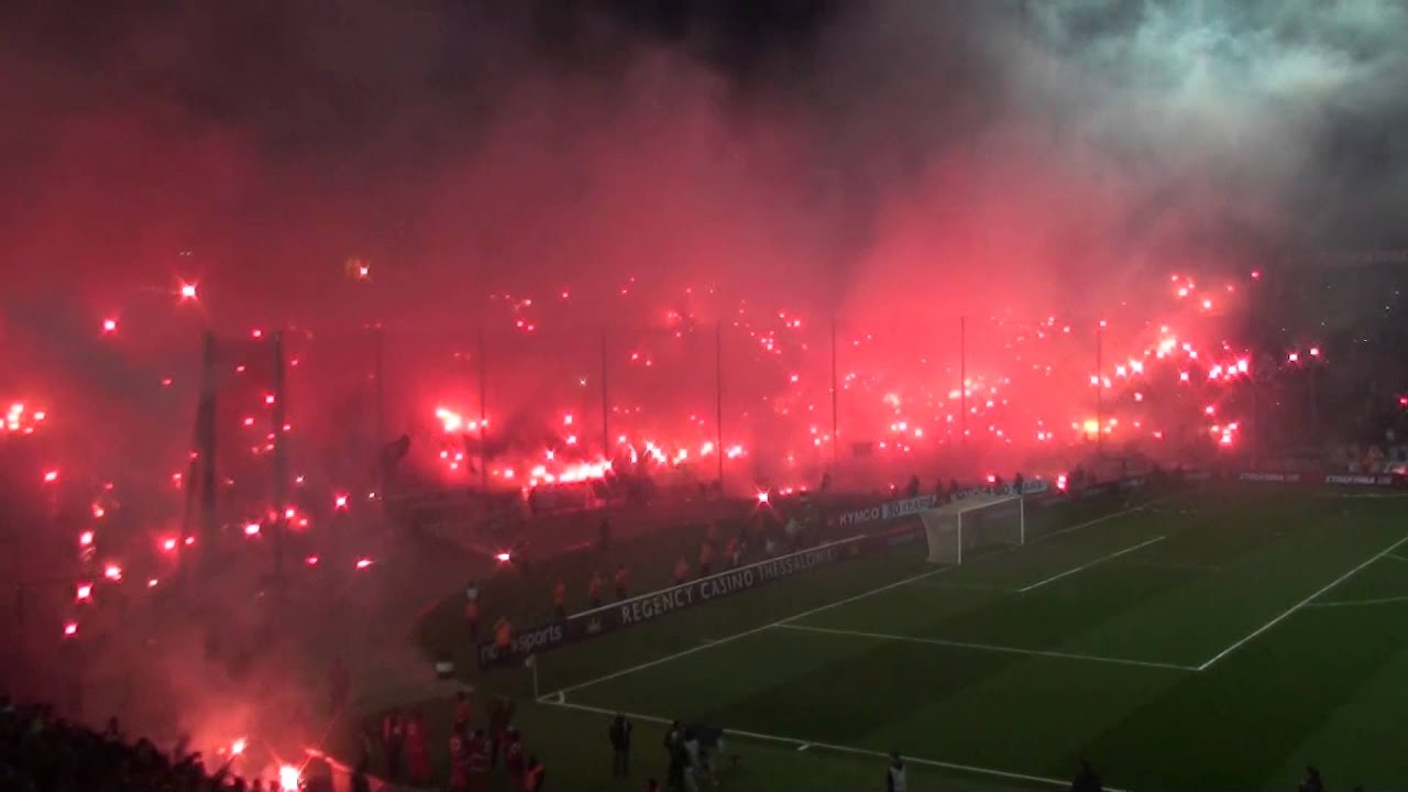 PAOK - OLYMPIACOS: TOUMBA IN  FLAMES  (8-2-2015)