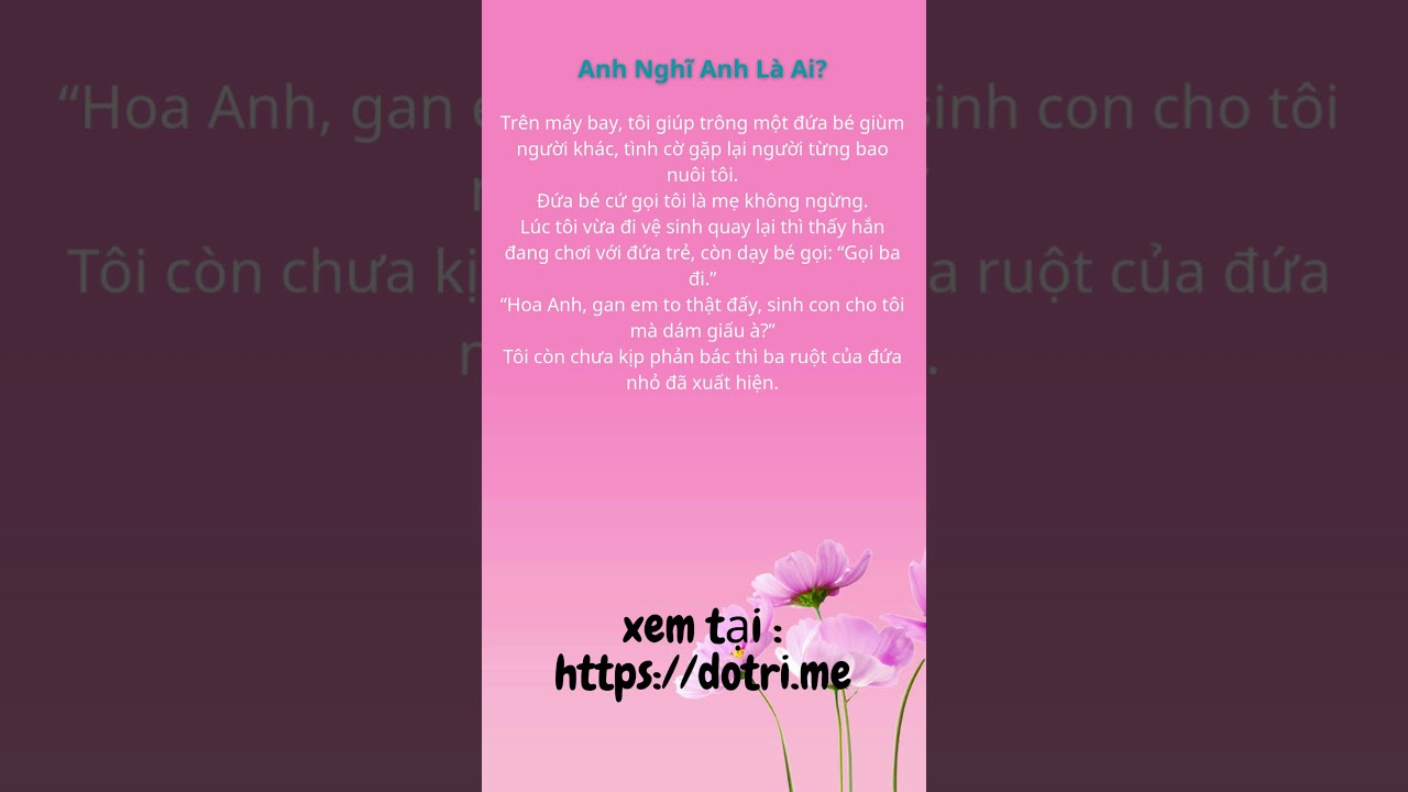 Anh Nghĩ Anh L&agrave; Ai FULL #trongsinh #tongtai #tieuthuyet  #novel #ngot   #nucuong  #nguoc #giadinh