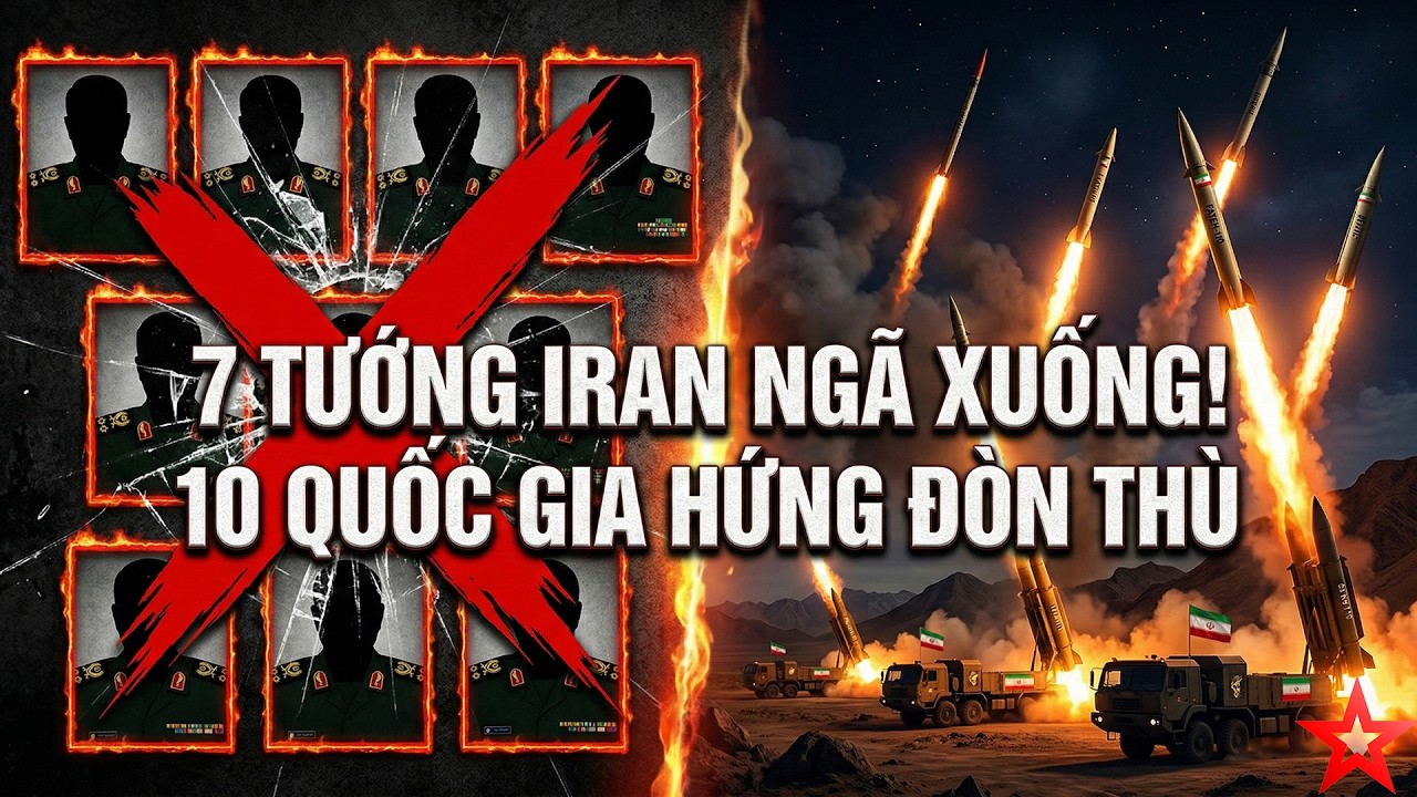 Iran lại mất 7 tướng, 10 quốc gia phải hứng đòn thù, tàu sân bay Pháp tham chiến