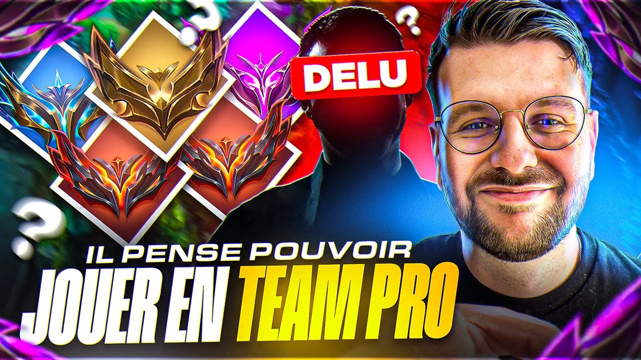 GOLD IL PENSE POUVOIR JOUER EN TEAM PRO ! ON LE FAIT TRYOUT AVEC UNE EQUIPE MASTER+ !