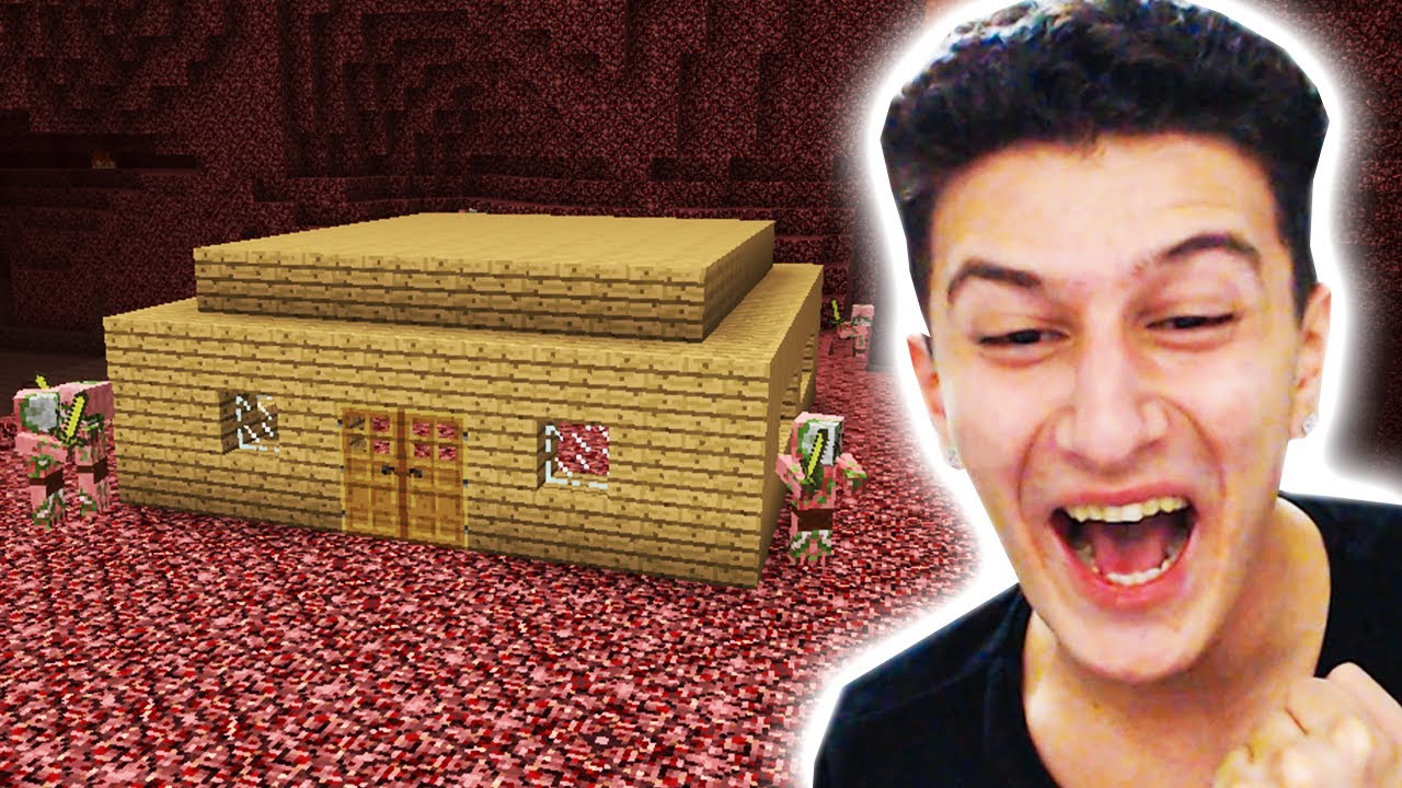 NETHER'DA EV YAPTIM 😱 Minecraft 81