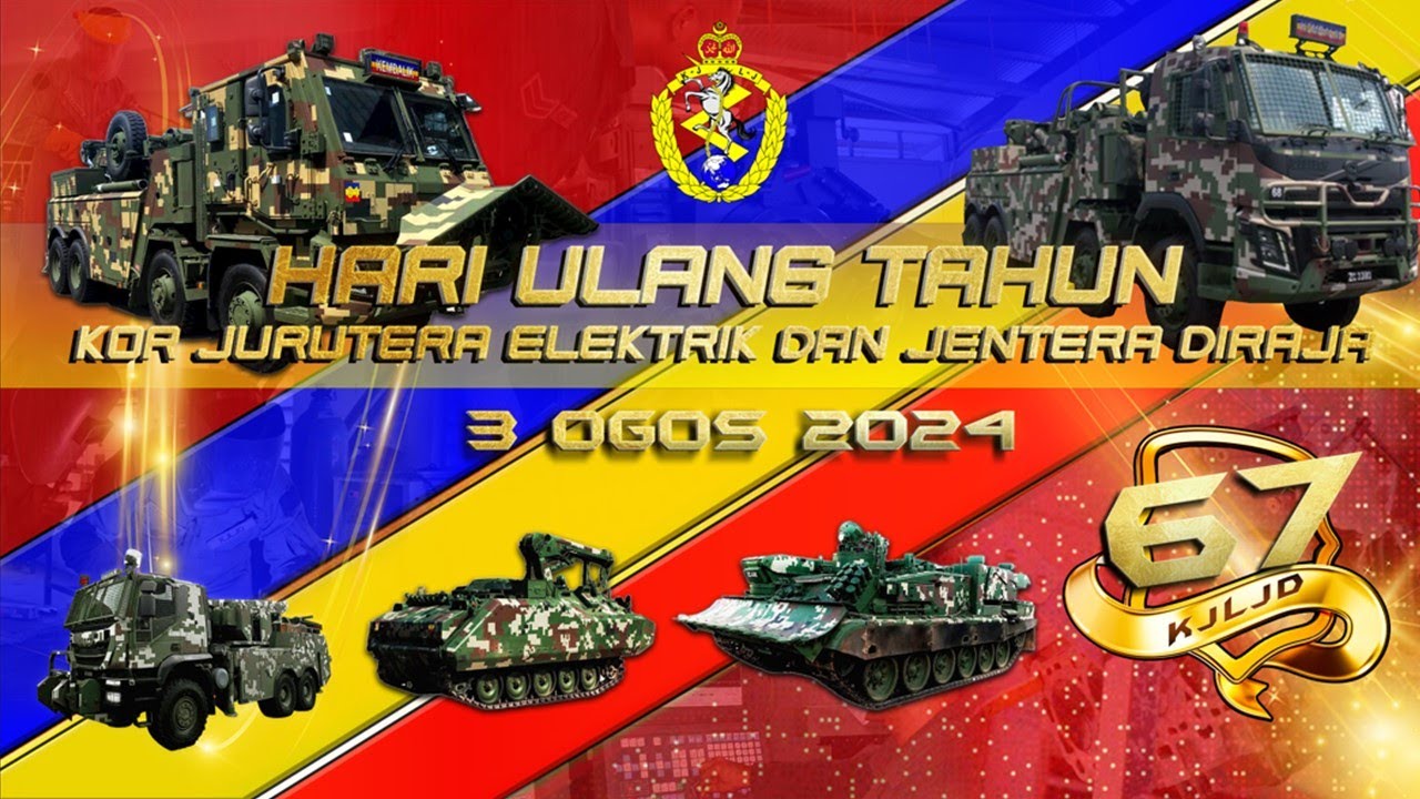 PERBARISAN HARI ULANG TAHUN KOR JURUTERA ELETRIK DAN JENTERA DIRAJA KE-67.