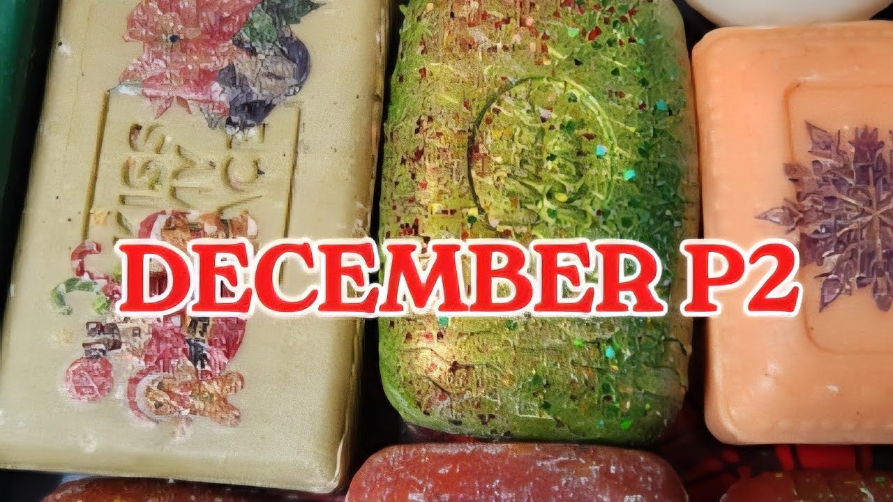 December soap cutting compilation 🎄🎁✨️