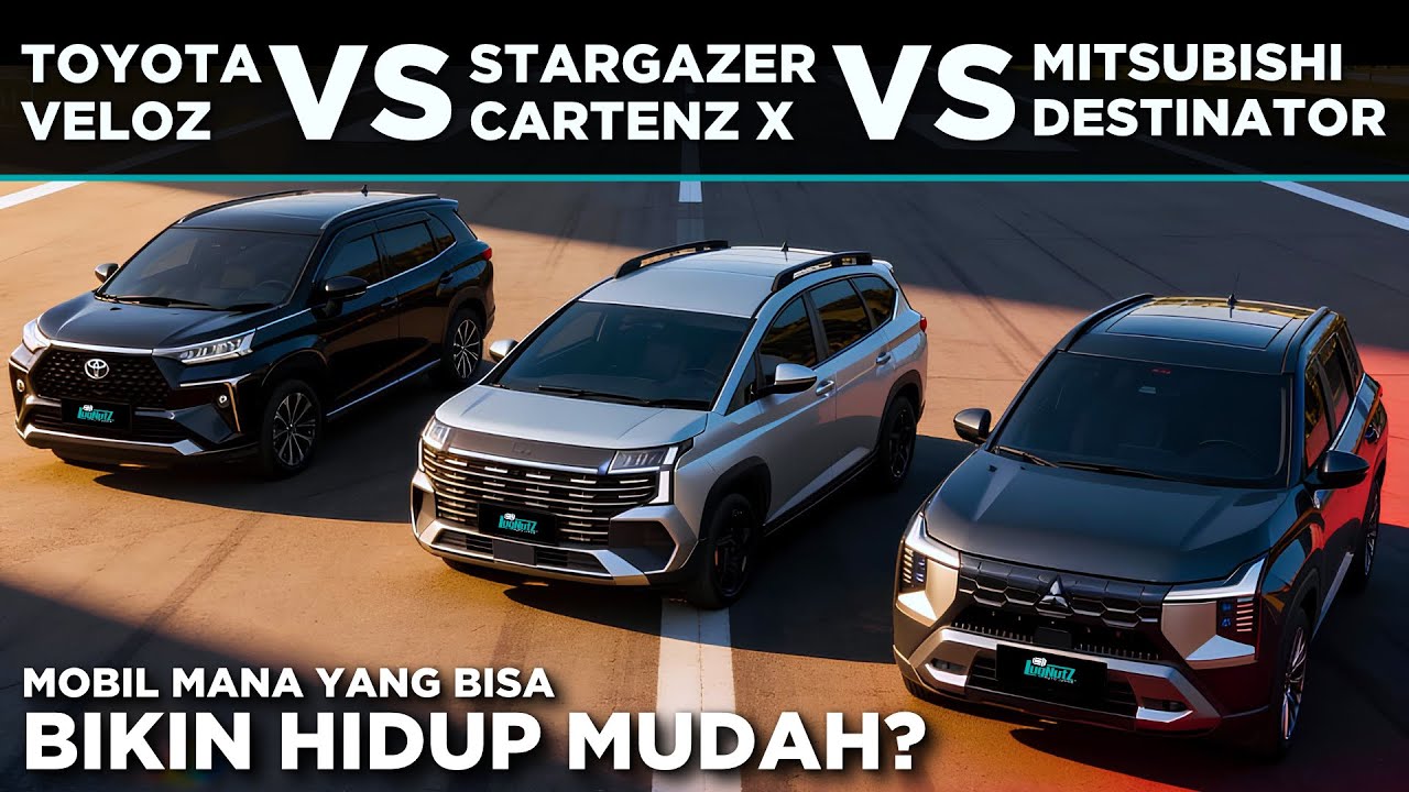 PERANG LSUV 3 BARIS! Tim JEPANG Atau KOREA? Mending Mana Veloz VS Stargazer Cartenz X VS Destinator?