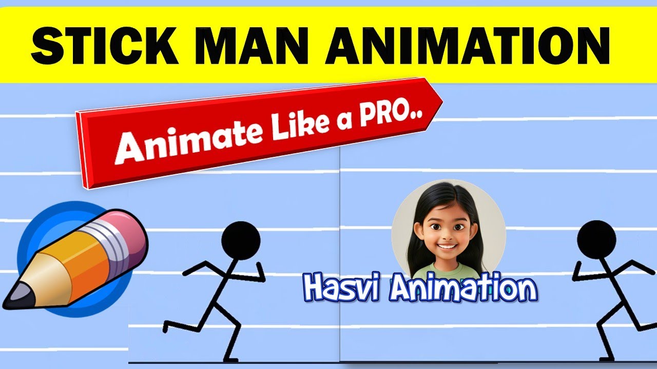Stick man animation tutorial using free software Pencil 2D  #pencil2d #animation #tutorial