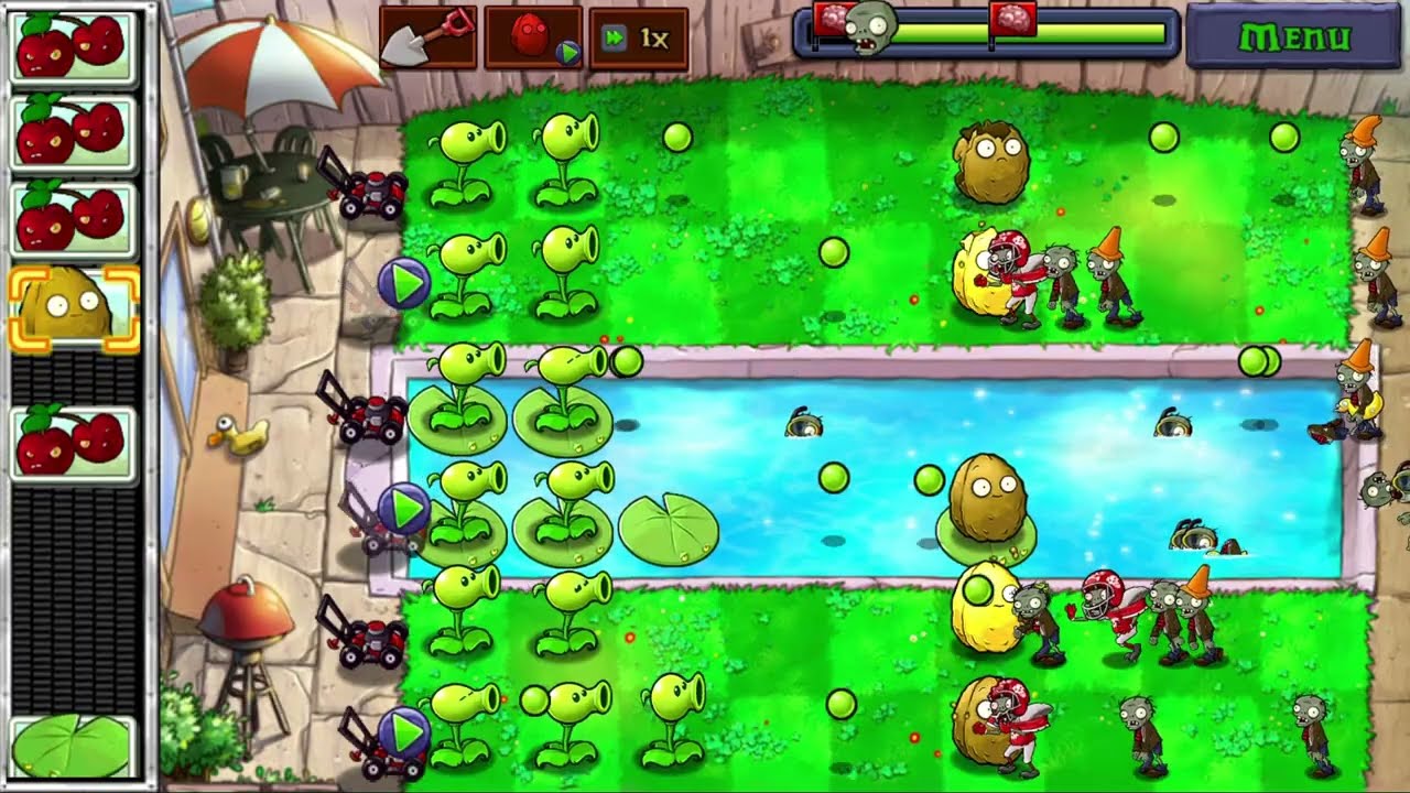 Plants vs Zombies - Android Gameplay | Adventure | Pool | Level 5