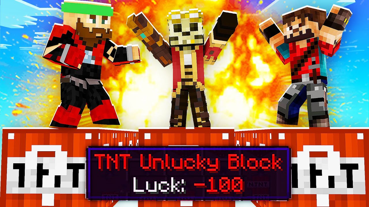 💥 NAJBARDZIEJ WYBUCHOWY WYŚCIG TNT LUCKY BLOCK w  Minecraft Lucky Block Race