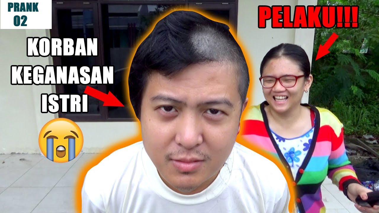 PRANK BOTAKIN RAMBUT SUAMI BIAR TAMBAH GANTENG