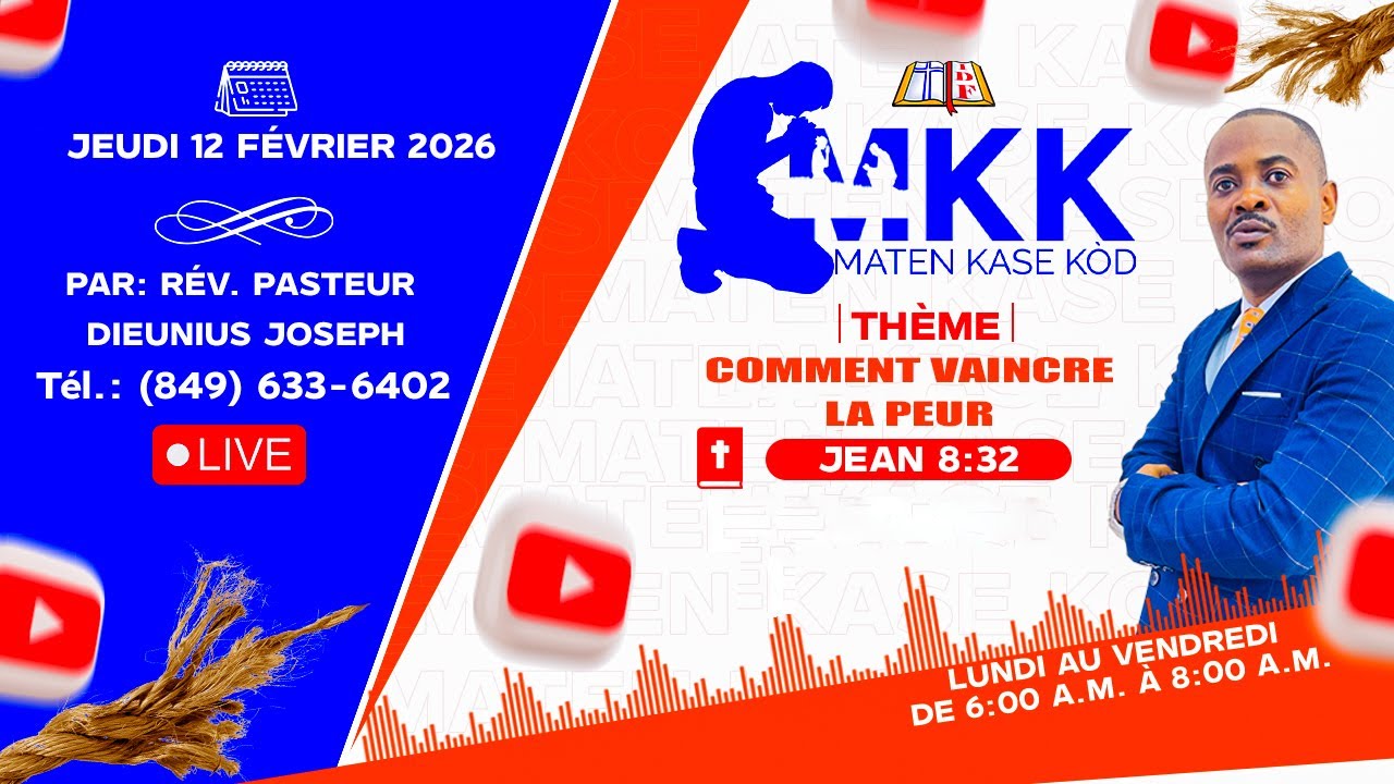MATEN KASE KÒD (S4) | COMMENT VAINCRE LA PEUR | PAR. PAST DIEUNIUS  JOSEPH |  JEAN 8:32