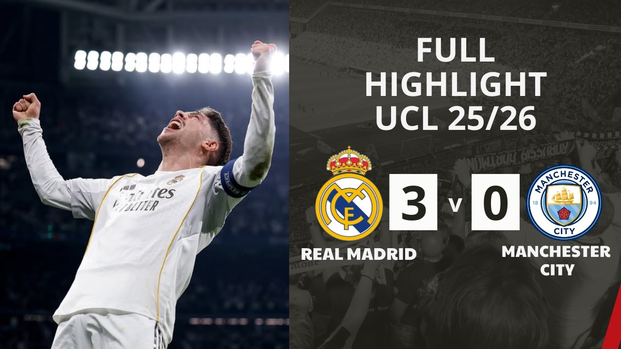 HIGHLIGHTS REAL MADRID VS MAN CITY: VALVERDE EXPLODES LIKE A STORM, CITY COMPLETELY LOST| UCL 25/26⚽