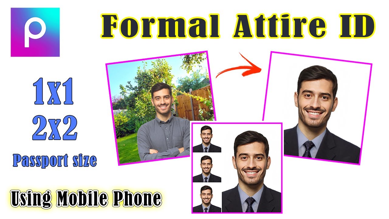 PicsArt Formal Attire ID Picture Editing