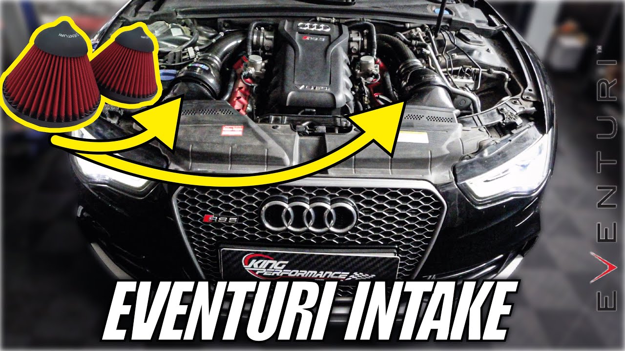 EVENTURI CARBON INTAKE Ansaugung passend für AUDI #RS4 #RS5 B8 4.2 FSI V8 + Filter wechsel