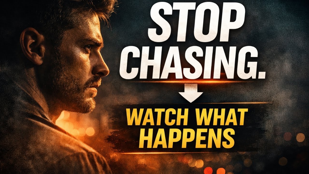 THE DAY YOU STOP CHASING EVERYTHING CHANGES