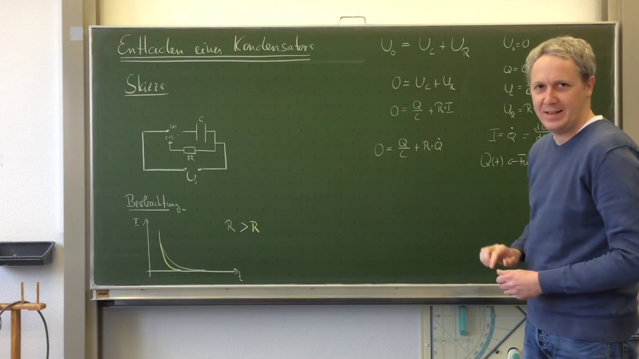 Physik - Entladekurve eines Kondensators