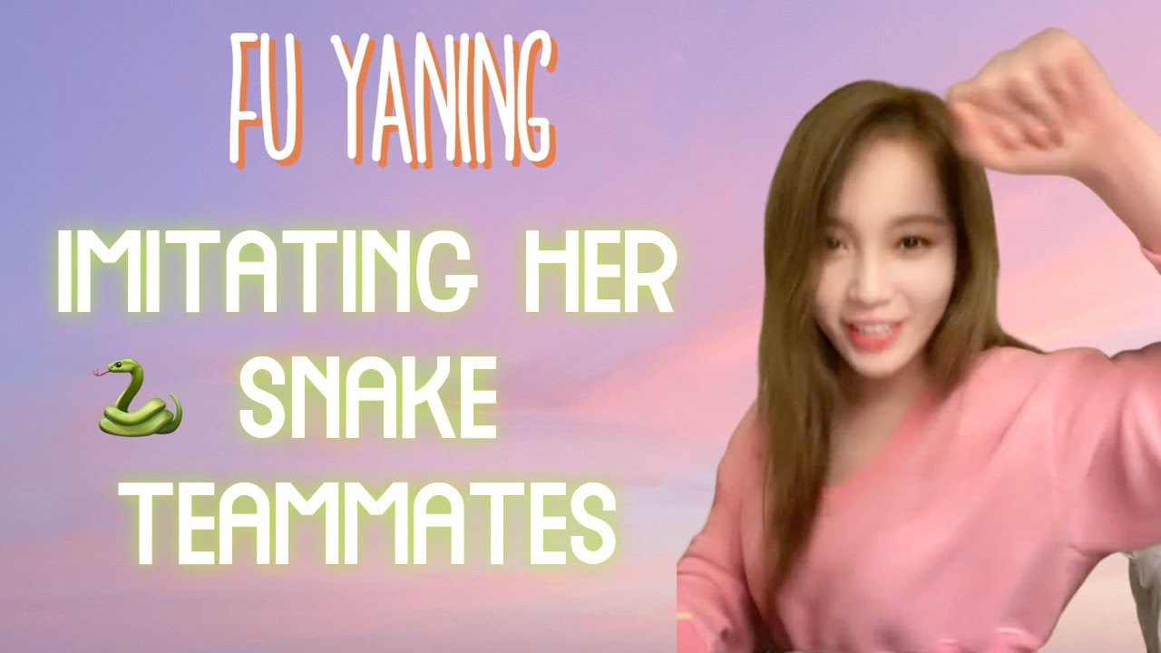 GP999 FU YANING imitating her SNAKE teammates! - GIRLS PLANET 999