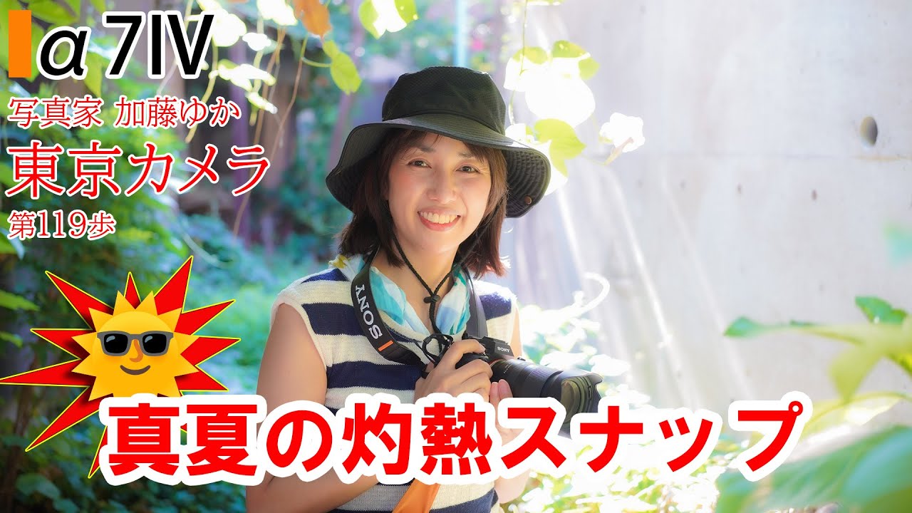 【α7IV a7iv】「猛暑！真夏の日中、お散歩スナップ撮影でグダグダトーク」東京カメラ第119歩 写真家 加藤ゆか