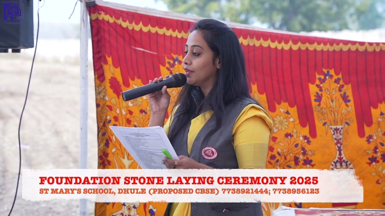 FOUNDATION STONE LAYING CEREMONY | ST MARY'S SR SEC SCHOOL | DHULE | H G GEEVARGHESE MAR COORILOS |