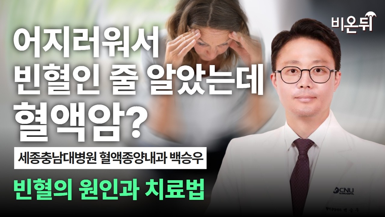빈혈이 있을 때 철분 보충만 하면 안 되는 이유 / 세종충남대병원 혈액종양내과 백승우