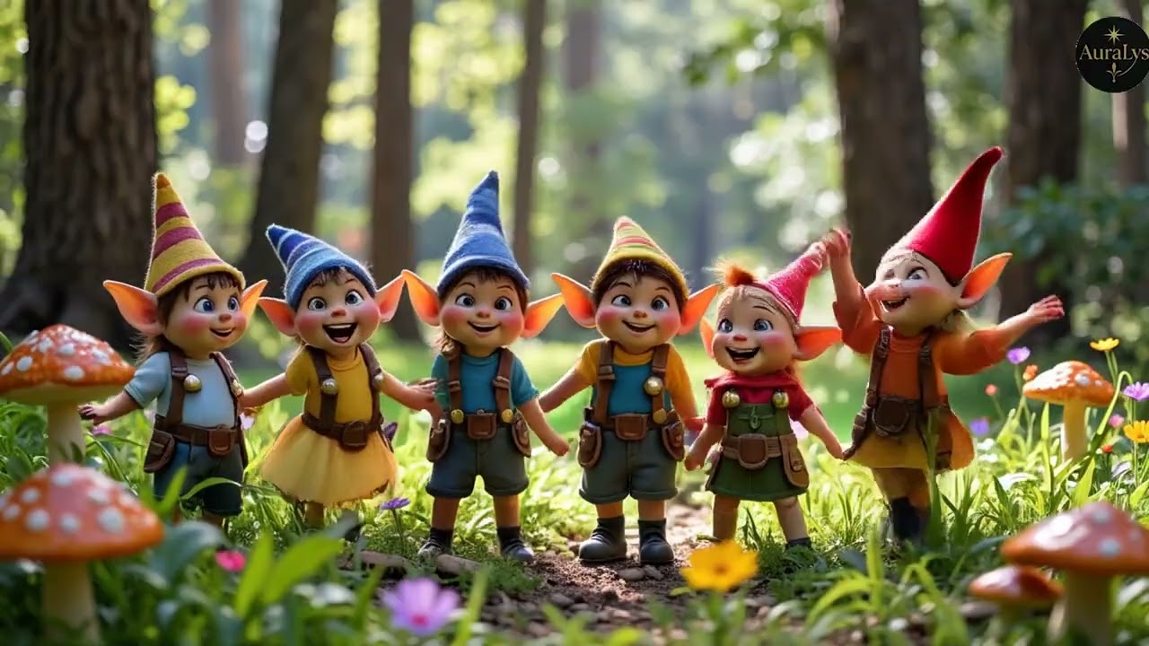 Les champignons qui chantent - Chanson dr&ocirc;le pour enfants - sortie musicale en for&ecirc;t - AuraLys