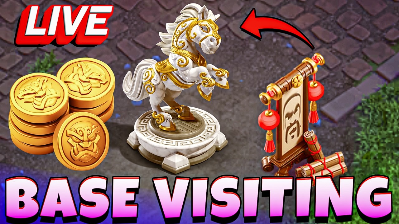 LIVE MORNING BASE VISITING | START CLAN WAR ATTACK NOW