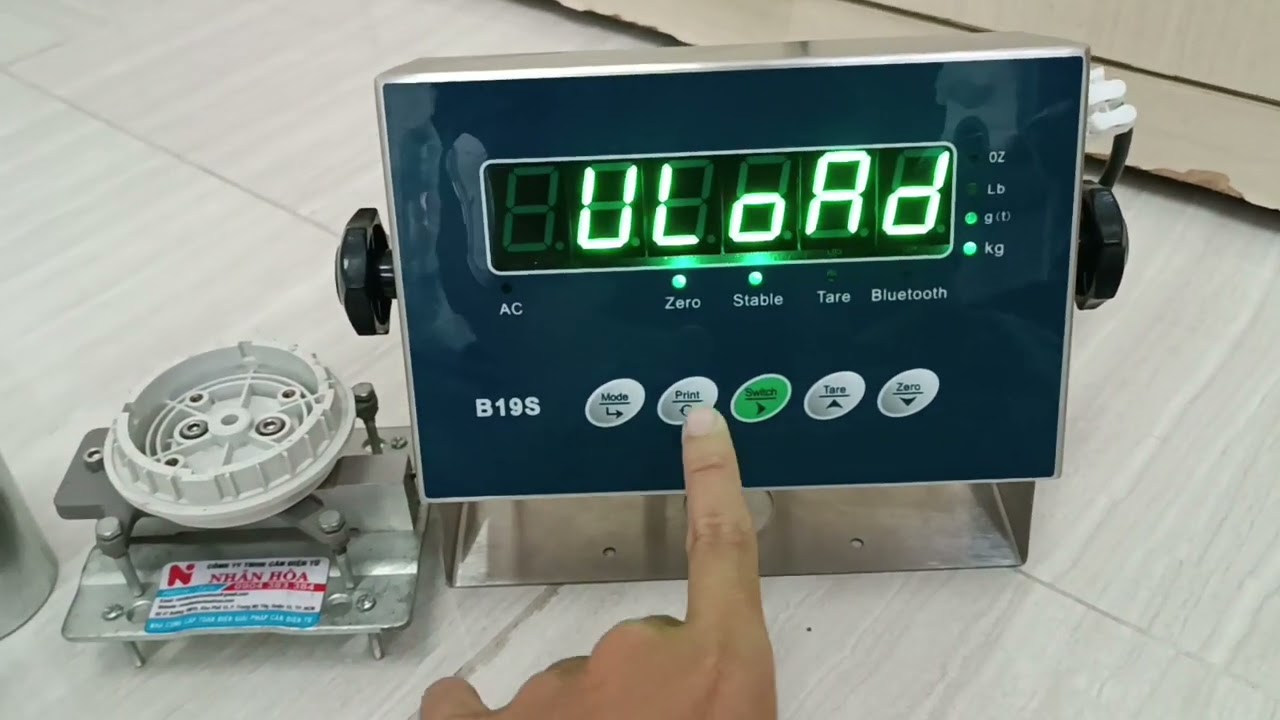 Đầu cân điện tử B19S chính hãng Amcells USA, giá rẻ, hướng dẫn Calib và hiệu chuẩn