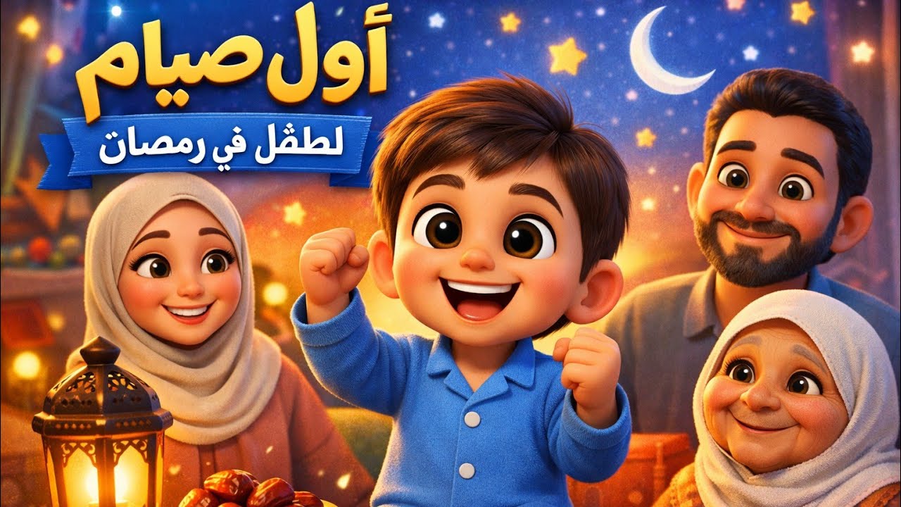 🌙 أول صيام لطفل في رمضان |قصة عن الشجاعة و الصبر للأطفال