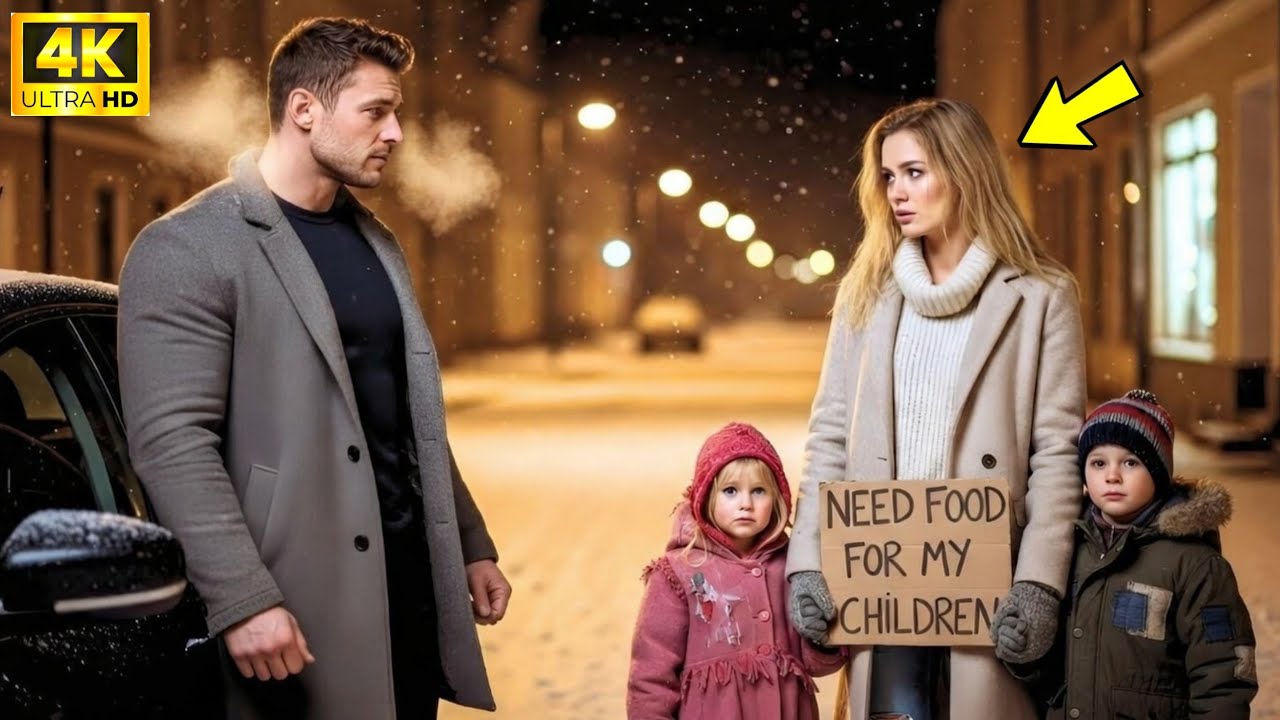 Single Dad Saw Mom and Twins Begging for Food on Christmas Eve—the Truth Left Him Stunned
