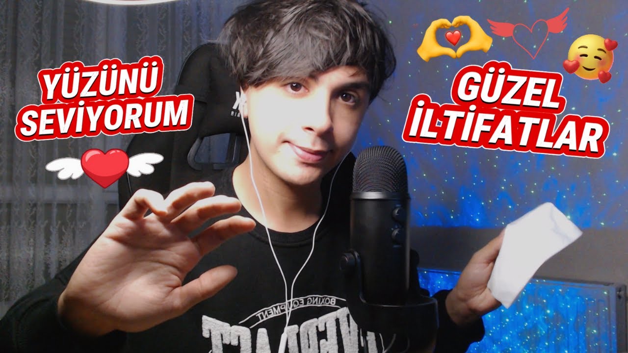 T&uuml;rk&ccedil;e ASMR 💕 Y&uuml;z&uuml;n&uuml; Seviyorum G&uuml;zel İltifatlarla Seni Uyutuyorum! 😴