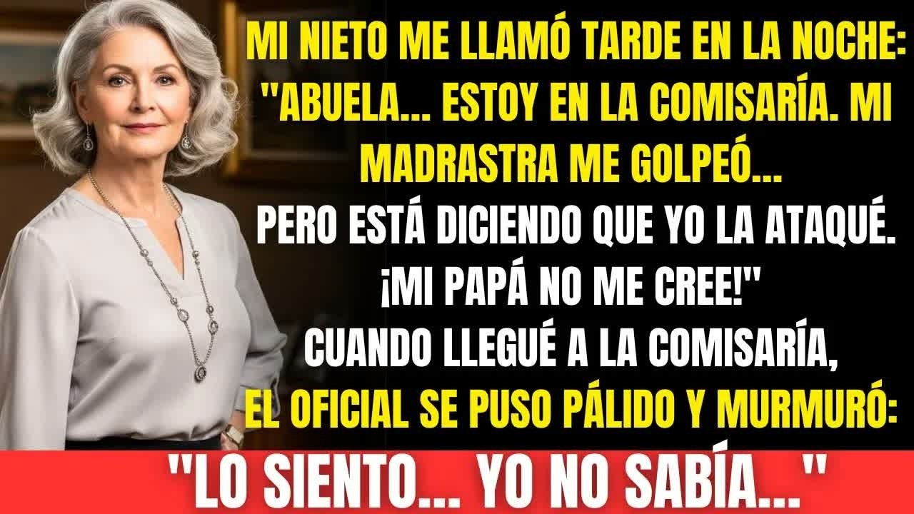 Mi nieto me llamó desde la comisaría… su madrastra lo golpeó y mi hijo no le creyó.Entonces yo...